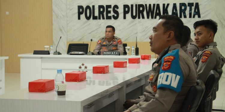 Polres Purwakarta Ikuti Latpra Ops Pekat Lodaya 2025 Bersama Polda Jawa Barat