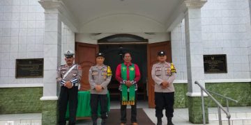 Polsek Bungursari Polres Purwakarta Laksanakan Monitoring Khusus untuk Ibadah Minggu di Gereja