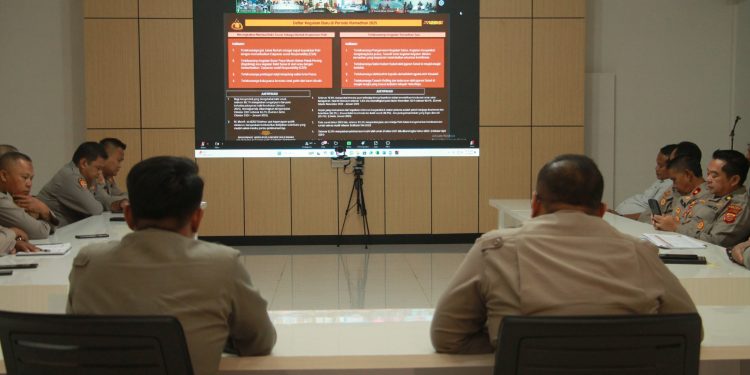 Polres Purwakarta Ikuti Sosialisasi Polri selama Bulan Ramadhan Bersama Wakapolri