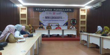 Polsek Purwakarta Kota Hadiri Lokakarya Triwulan Sektor UPTD Puskesmas STP Purwakarta