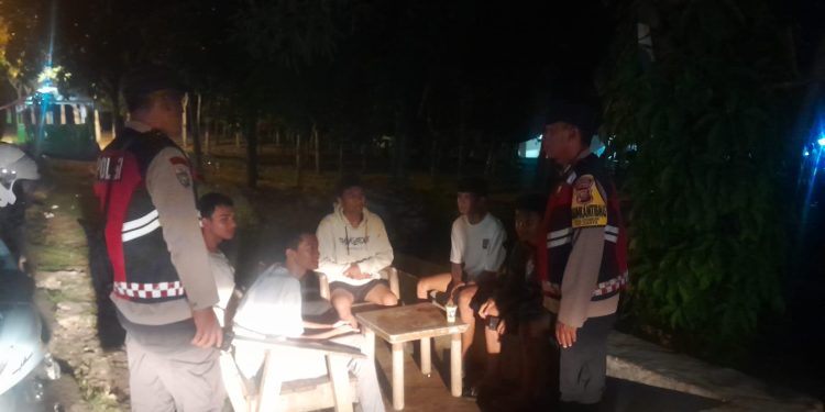 Polsek Cibatu Gelar Patroli Jelang Sahur, Jaga Kamtibmas Selama Ramadan