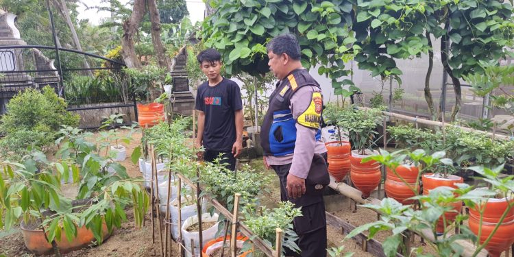 Bhabinkamtibmas Polsek Purwakarta Kota Ajak Masyarakat Manfaatkan Lahan Produktif