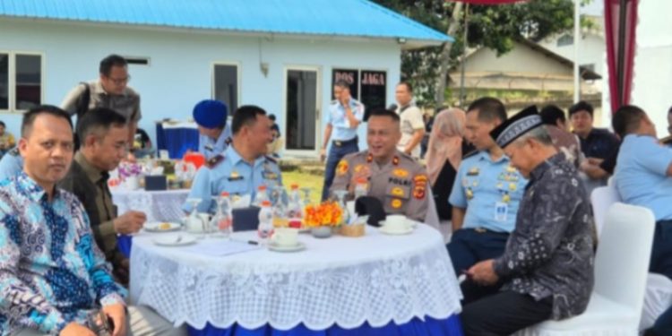 Kapolsek Bungursari Hadiri Ground Breaking Dapur Makan Bergizi Gratis (MBG) di Pos TNI AU Cikopo