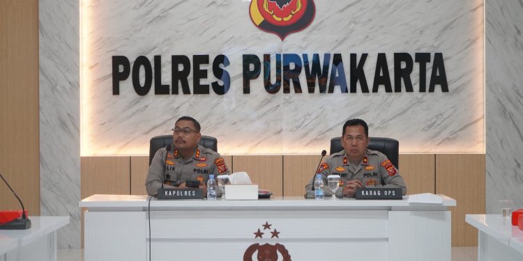 Jelang May Day, Polres Purwakarta Gelar Rapat Internal Untuk Siapkan Strategi Pengamanan