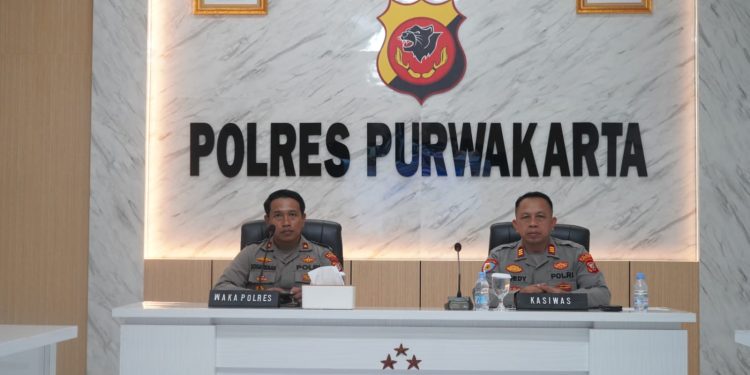Secara Virtual, Polres Purwakarta Ikuti Pengawasan Hebat, Asta Cita Tepat!