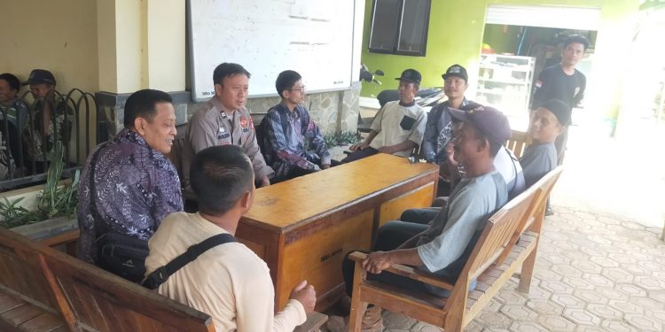 Bhabinkamtibmas Desa Depok berikan himbauan Kamtibmas kepada masyarakat