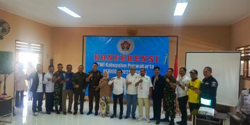 Sinergitas Polri Dengan Jurnalis, Polres Purwakarta Hadiri Konferensi PWI