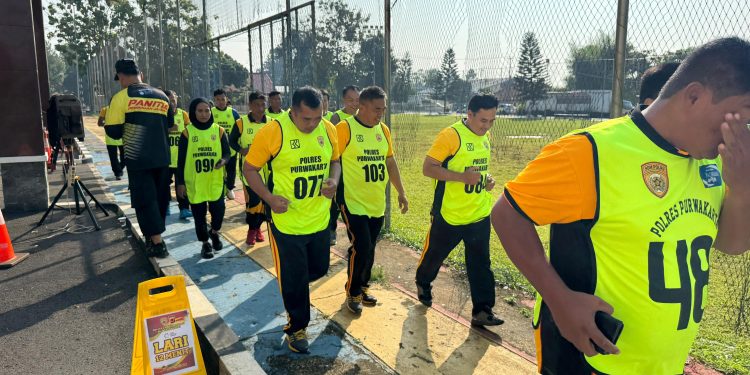 Polres Purwakarta Lakukan Tes Jasmani Berkala, Personel Diuji Fisik