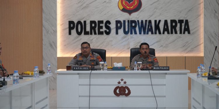 Kapolres Purwakarta Hadiri Rapat Strategis Penanganan Premanisme dan Launching Program Polri Untuk Masyarakat
