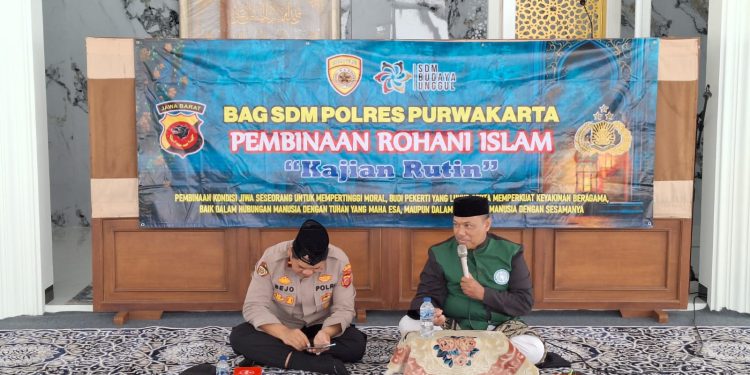 Lewat Binrohtal, Polres Purwakarta Wujudkan Anggota Yang Berakhlak
