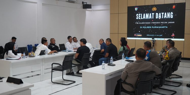 KEGIATAN KLARIFIKASI DUMAS TERPADU ITWASDA POLDA JABAR DI POLRES PURWAKARTA