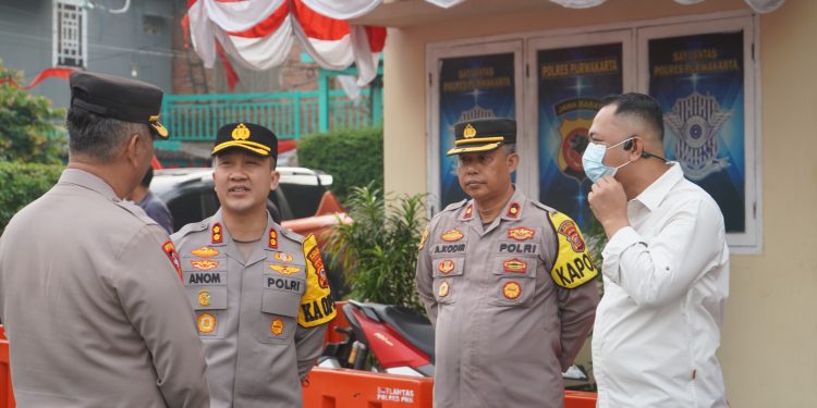 Kapolres Purwakarta Pantau Langsung Pengamanan Aksi SP3JB