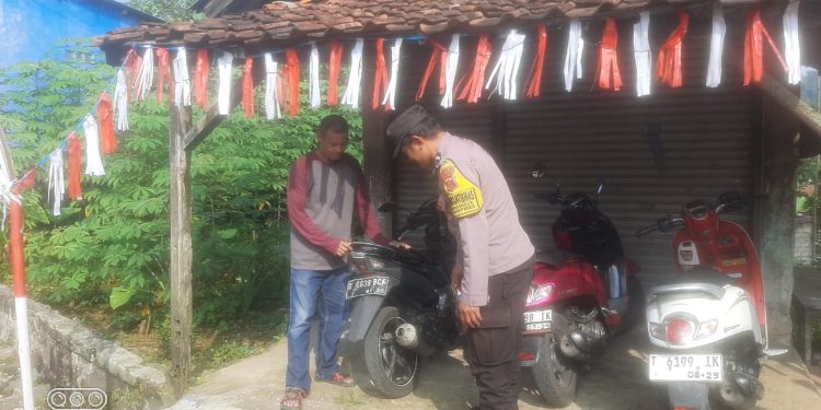 Kegiatan Preemtif Pencegahan Genk Motor Polsek Kiarapedes