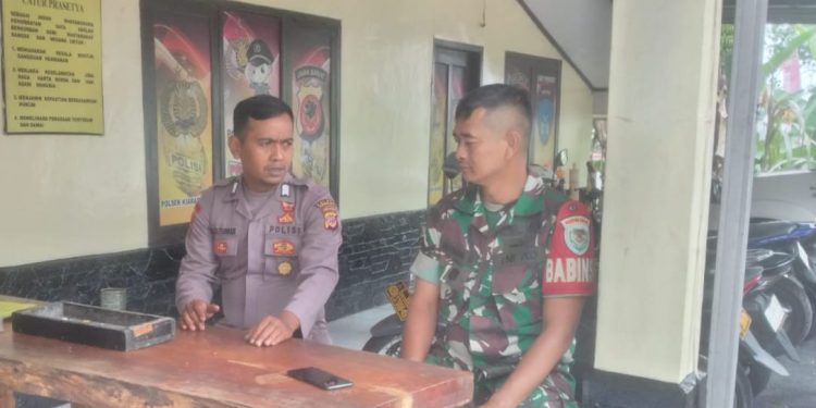 Sinergitas TNI & Polri, Bhabinkamtibmas Desa Mekarjaya Bripka Budi Setiawan, Kecamatan Kiarapedes