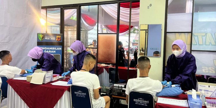 Polres Purwakarta Dampingi Pemeriksaaan Peserta Binlat Di Polda Jabar
