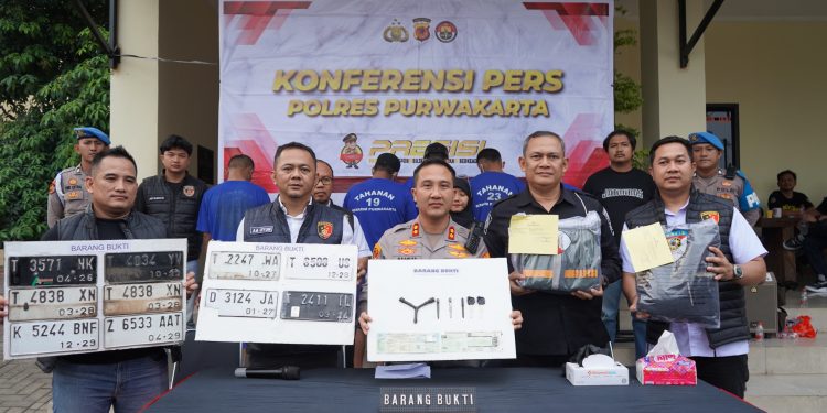 Berantas Curanmor, Polres Purwakarta Ringkus 6 Pelaku Lintas Kabupaten