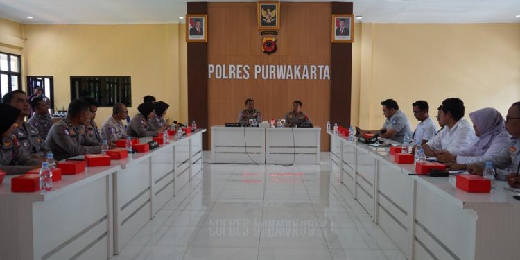 Kegiatan FGD bersama 5 Pilar dan Kajian Kawasan Industri dari Korlantas Polri Di Polres Purwakarta