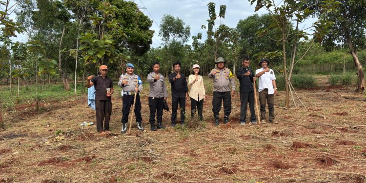 Wujudkan Ketahanan Pangan, Polsek Purwakarta Kota Tanam Jagung Bersama Warga