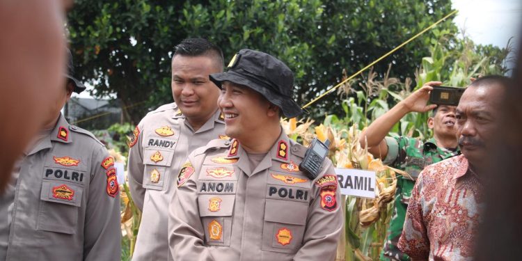 Polres Purwakarta Ikuti Panen Raya Secara Serentak Yang Dipimpin Kapolri