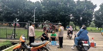 Patroli Siang ke Tempat Publik, Polsek Bungursari Polres Purwakarta Jaga Keamanan Masyarakat