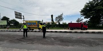 Sat Lantas Polres Purwakarta Temukan Jalan Berlubang Dan Bergelombang Saat Lakukan Survei Jalur