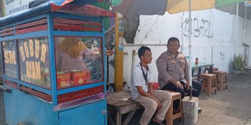 Bhabinkamtibmas Lebak Anyar  Upayakan Sambang Tatap Muka Dalam Sampaikan Himbauan Kamtibmas