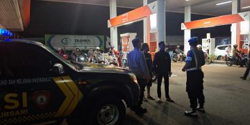 Cegah Tindak Kejahatan, Polsek Bungursari Polres Purwakarta Patroli Malam di Minimarket hingga SPBU