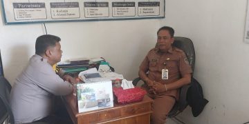 Giat kapolsek pasawahan bersama unsur pemerintahan kec. Pasawahan ciptakan situasi aman kondusif