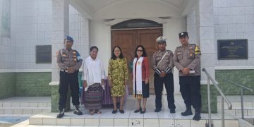 Sinergi dengan Masyarakat, Polsek Bungursari Polres Purwakarta Monitoring Ibadah Minggu Bersama Pengurus Gereja