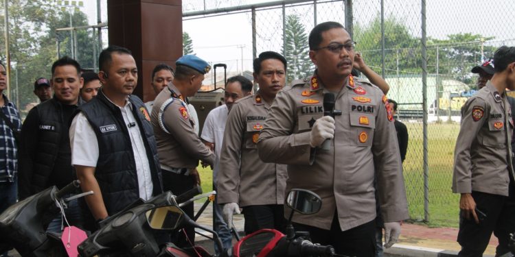 Senangnya Warga Tegalwaru, Motor Yang Dicuri Dikembalikan Polres Purwakarta