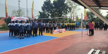 Jelang HUT Bhayangkara Ke-79, Polres Purwakarta Gelar Turnamen Voli Eks Polwil