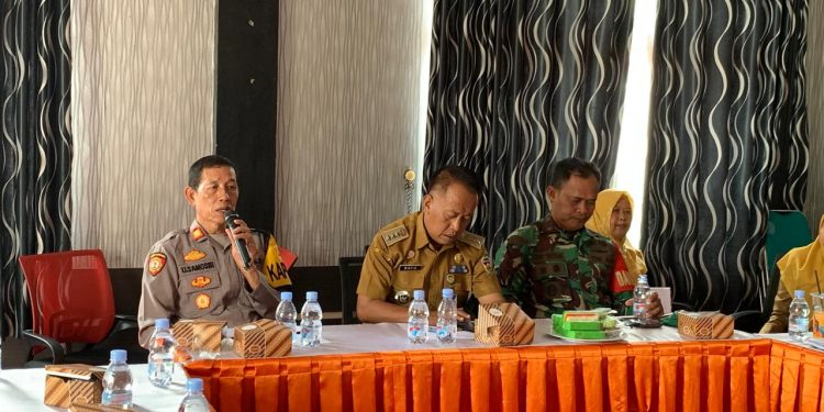 Kapolsek Cibatu Ikuti Rapat Sinkronisasi Pemerataan dan Penetapan Manfaat Program Makan Bergizi Gratis