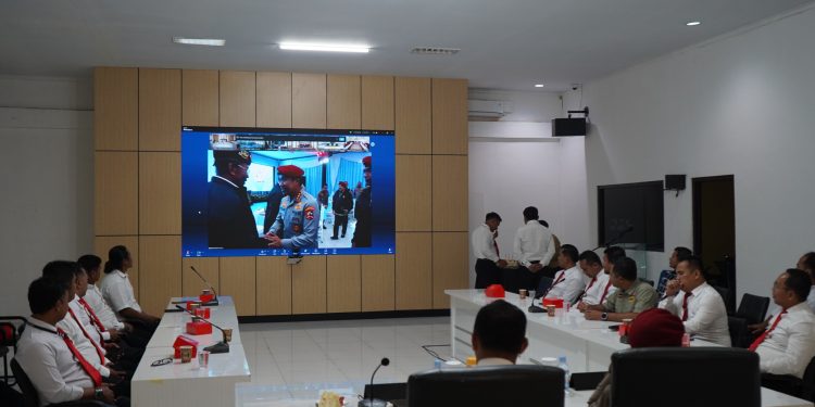 Kapolres Purwakarta Ikuti Zoom Meeting Dalam Rangka Hari Jadi Fungsi Reserse Polri Ke-78