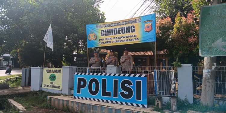 Polsek Pasawahan Siagakan Personel Amankan Arus Lalu Lintas Menjelang Tahun Baru 2026