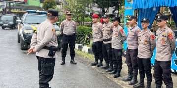 Nataru Aman Dan Kondusif, Kapolsek Plered Gelar Apel Kesiapsiagaan Operasi Lilin Lodaya 2025