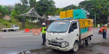 Satlantas Polres Purwakarta Gandeng Dishub Tertibkan Kendaraan Tidak Laik Jalan di Ciganea