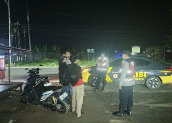 Patroli Blue Light Polsek Cibatu Antisipasi Gangguan Kamtibmas Malam Hari
