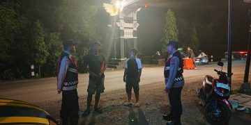 Antisipasi Gangguan Kamtibmas, Polsek Cibatu Patroli Perbatasan Purwakarta–Subang