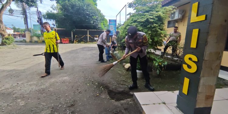 Polsek Bungursari Polres Purwakarta Gelar Jumat Bersih melalui Kegiatan Korvei Mako