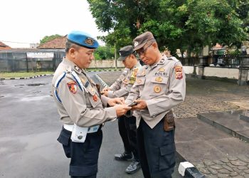 Tingkatkan Disiplin Anggota, Propam Polsek Purwakarta Kota Gelar Gaktibplin