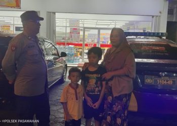 Tekan Gangguan Kamtibmas, Polsek Pasawahan Polres Purwakarta Tingkatkan Patroli Malam