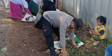 Suport Progam Pemerintah, Polsek Plered Ngosrek Bareng Warga