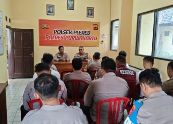 Tingkatkan Kinerja Kepolisian, Polsek Plered Gelar Anev Bulanan