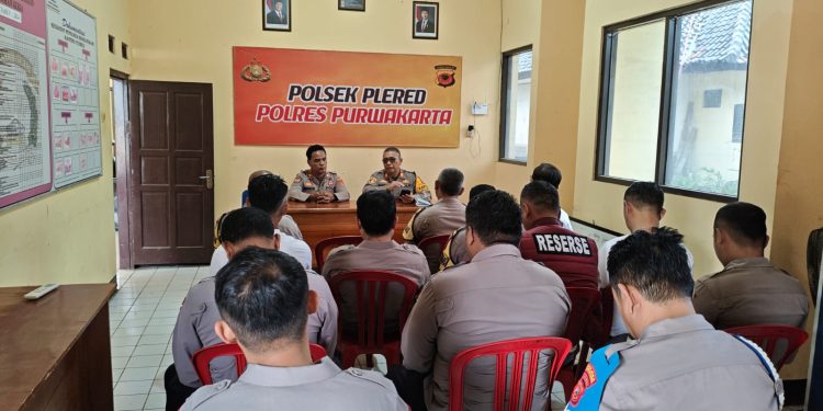 Tingkatkan Kinerja Kepolisian, Polsek Plered Gelar Anev Bulanan