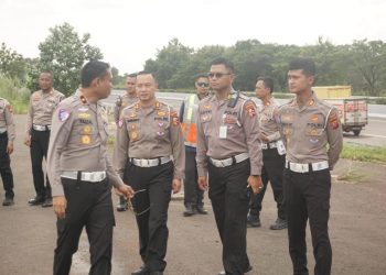 Polres Purwakarta Laksanakan Pengamanan dan Survei Jalur Rampcheck Nasional di KM 81 Cipali