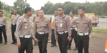 Polres Purwakarta Laksanakan Pengamanan dan Survei Jalur Rampcheck Nasional di KM 81 Cipali