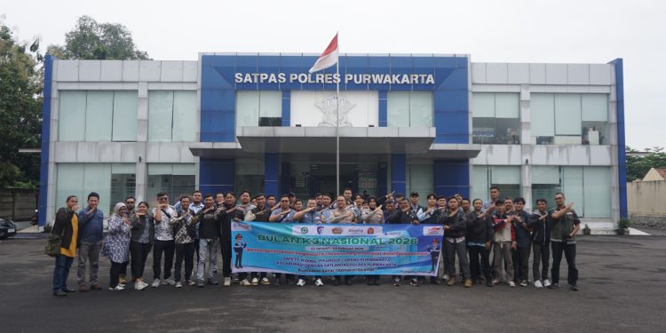 Polantas Menyapa, Satlantas Polres Purwakarta Edukasi Safety Riding Karyawan PT. FIF Group