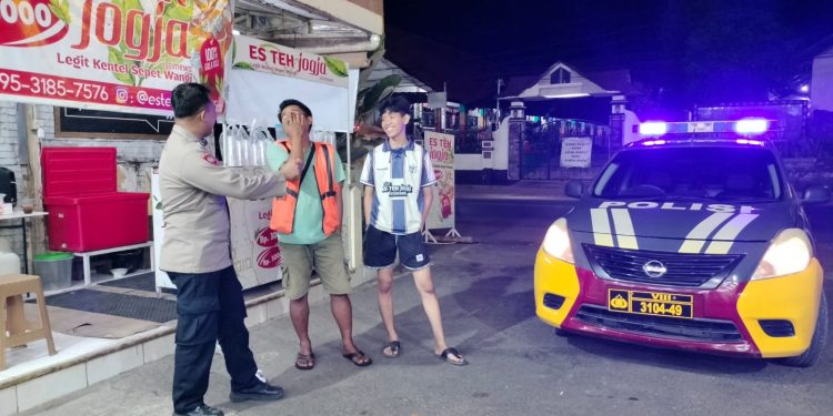 Patroli KRYD Polsek Pasawahan Intensif Cegah Kejahatan Malam Hari di Wilayah Pasawahan dan Pondok Salam
