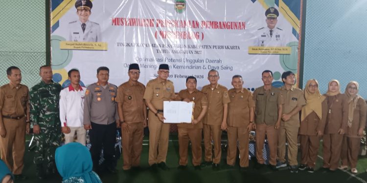 Sinergi Polri dan Pemerintah, Kapolsek Pasawahan Hadir di Musrenbang Kecamatan