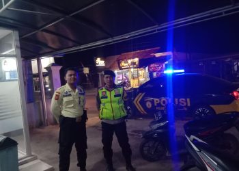 Cegah Aksi Perang Sarung, Polsek Plered Gelar Patroli Blue Light